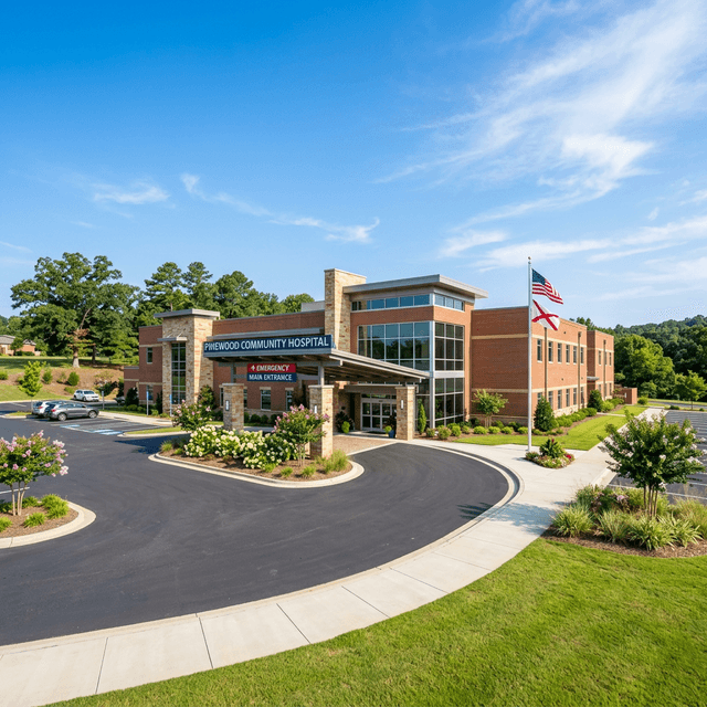 Hospital building exterior