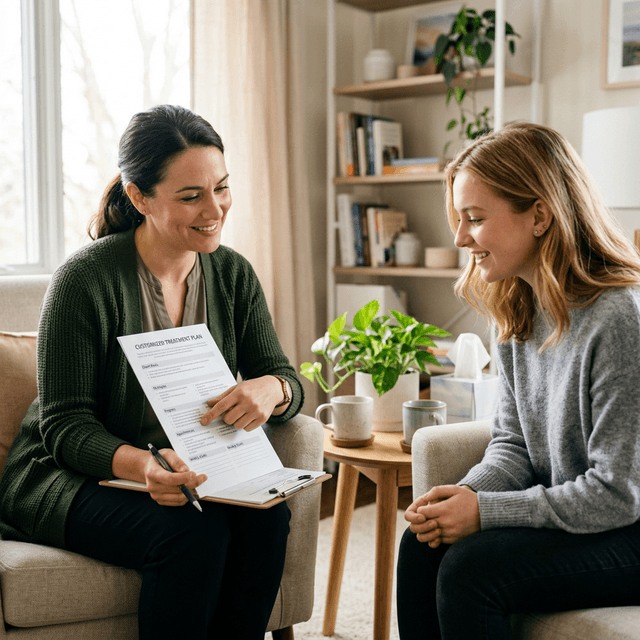 Patient discussing MAT options with a doctor